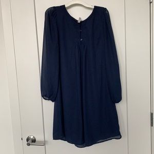 Flowy blue dress
